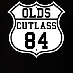 Highway Route 1984 Oldsmobile CutlaSS Classic Car T Shirt