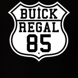 Highway Route 1985 Buick Regal Classic Car T Shirt
