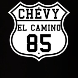 Highway Route 1985 Chevrolet El Camino Classic Car T Shirt