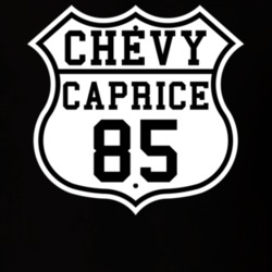 Highway Route 1985 Chevy Caprice Classic Car T Shirt