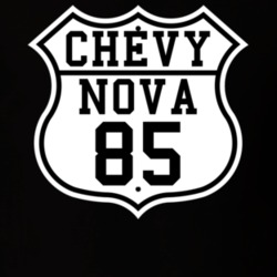 Highway Route 1985 Chevy Nova Classic Car T Shirt