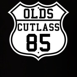 Highway Route 1985 Oldsmobile CutlaSS Classic Car T Shirt