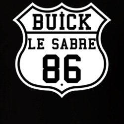 Highway Route 1986 Buick Le Sabre Classic Car T Shirt