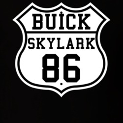 Highway Route 1986 Buick Skylark Classic Car T Shirt