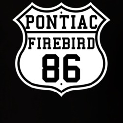 Highway Route 1986 Firebird Trans Am Classic Car T Shirt