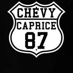 Highway Route 1987 Chevy Caprice Classic Car T Shirt