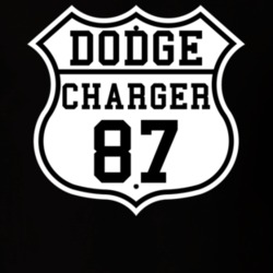 Highway Route 1987 Dodge Charger Classic Car T Shirt