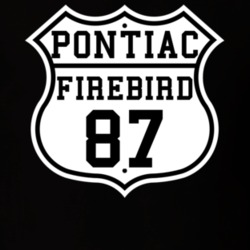 Highway Route 1987 Firebird Trans Am Classic Car T Shirt