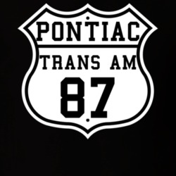 Highway Route 1987 Pontiac Trans Am Classic Car T Shirt