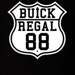Highway Route 1988 Buick Regal Classic Car T Shirt