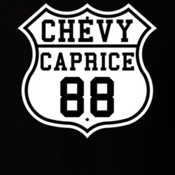 Highway Route 1988 Chevy Caprice Classic Car T Shirt