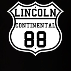 Highway Route 1988 Lincoln Continental Classic Car T Shirt