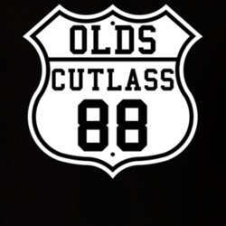 Highway Route 1988 Oldsmobile CutlaSS Classic Car T Shirt