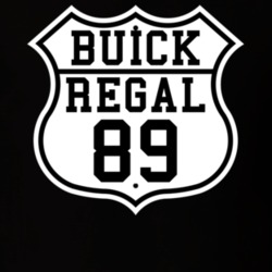Highway Route 1989 Buick Regal Classic Car T Shirt