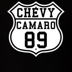 Highway Route 1989 Chevy Camaro Classic Car T Shirt
