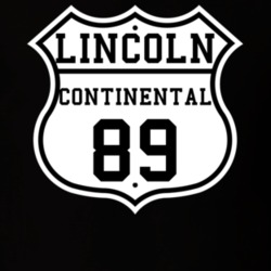 Highway Route 1989 Lincoln Continental Classic Car T Shirt