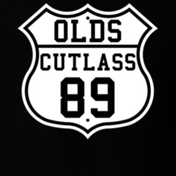 Highway Route 1989 Oldsmobile CutlaSS Classic Car T Shirt