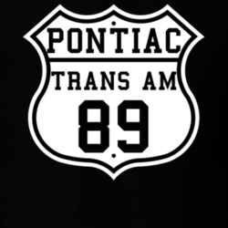 Highway Route 1989 Pontiac Trans Am Classic Car T Shirt
