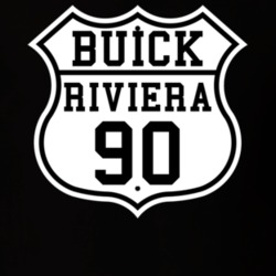 Highway Route 1990 Buick Riviera Classic Car T Shirt
