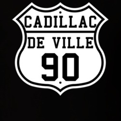 Highway Route 1990 Cadillac De Ville Classic Car T Shirt