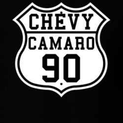 Highway Route 1990 Chevy Camaro Classic Car T Shirt