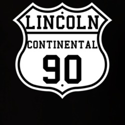 Highway Route 1990 Lincoln Continental Classic Car T Shirt