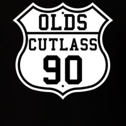 Highway Route 1990 Oldsmobile CutlaSS Classic Car T Shirt