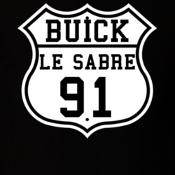 Highway Route 1991 Buick Le Sabre Classic Car T Shirt