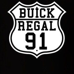 Highway Route 1991 Buick Regal Classic Car T Shirt