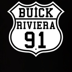 Highway Route 1991 Buick Riviera Classic Car T Shirt