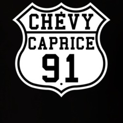 Highway Route 1991 Chevy Caprice Classic Car T Shirt