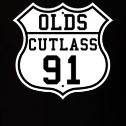 Highway Route 1991 Oldsmobile CutlaSS Classic Car T Shirt