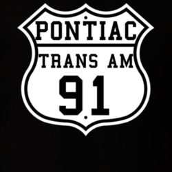 Highway Route 1991 Pontiac Trans Am Classic Car T Shirt