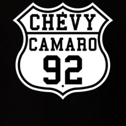 Highway Route 1992 Chevy Camaro Classic Car T Shirt