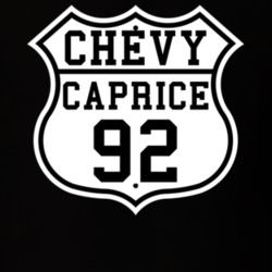 Highway Route 1992 Chevy Caprice Classic Car T Shirt
