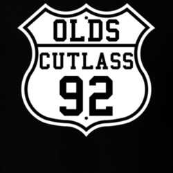 Highway Route 1992 Oldsmobile CutlaSS Classic Car T Shirt