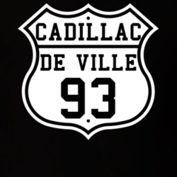 Highway Route 1993 Cadillac De Ville Classic Car T Shirt
