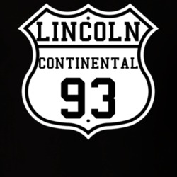 Highway Route 1993 Lincoln Continental Classic Car T Shirt