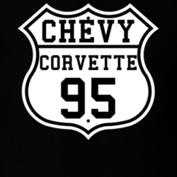 Highway Route 1995 Chevrolet Corvette Classic Car T Shirt