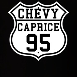 Highway Route 1995 Chevy Caprice Classic Car T Shirt