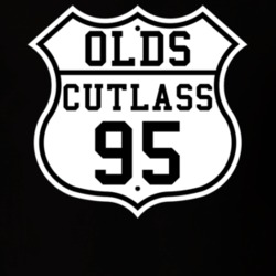 Highway Route 1995 Oldsmobile CutlaSS Classic Car T Shirt