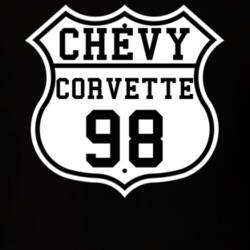 Highway Route 1998 Chevrolet Corvette Classic Car T Shirt