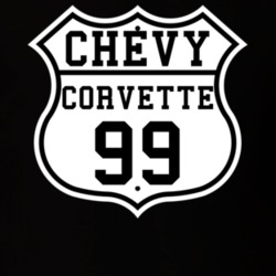 Highway Route 1999 Chevrolet Corvette Classic Car T Shirt