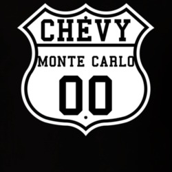Highway Route 2000 Chevrolet Monte Carlo Classic Car T Shirt