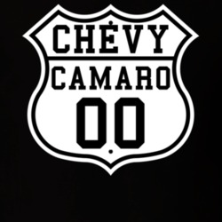 Highway Route 2000 Chevy Camaro Classic Car T Shirt