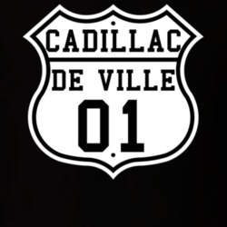 Highway Route 2001 Cadillac De Ville Classic Car T Shirt