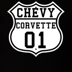 Highway Route 2001 Chevrolet Corvette Classic Car T Shirt