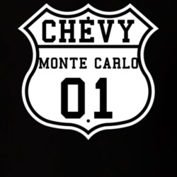 Highway Route 2001 Chevrolet Monte Carlo Classic Car T Shirt