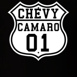 Highway Route 2001 Chevy Camaro Classic Car T Shirt