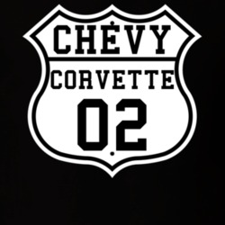 Highway Route 2002 Chevrolet Corvette Classic Car T Shirt